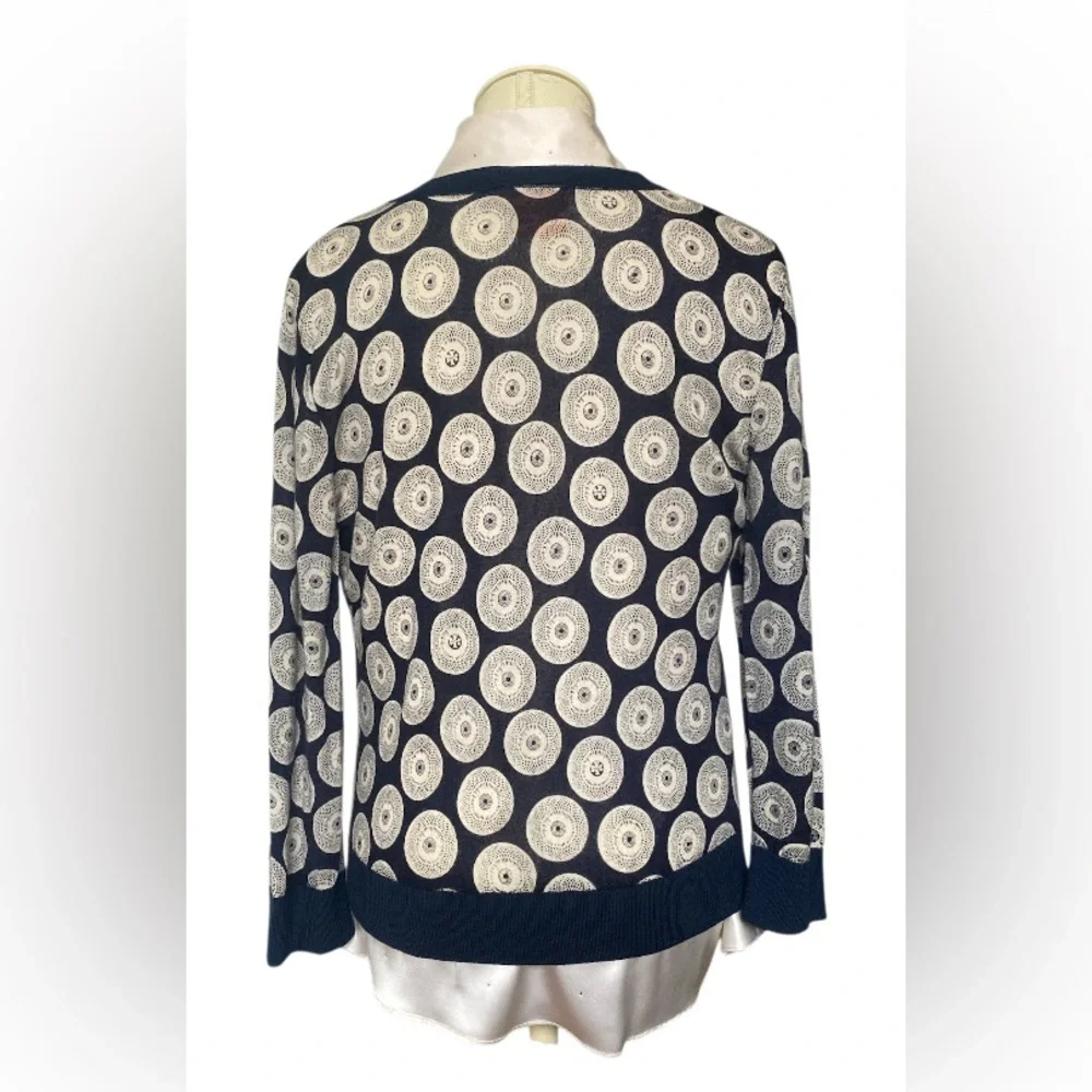 Tory Burch 100% Wool/Laine Lightweight Cardigan size XL in pristine condition